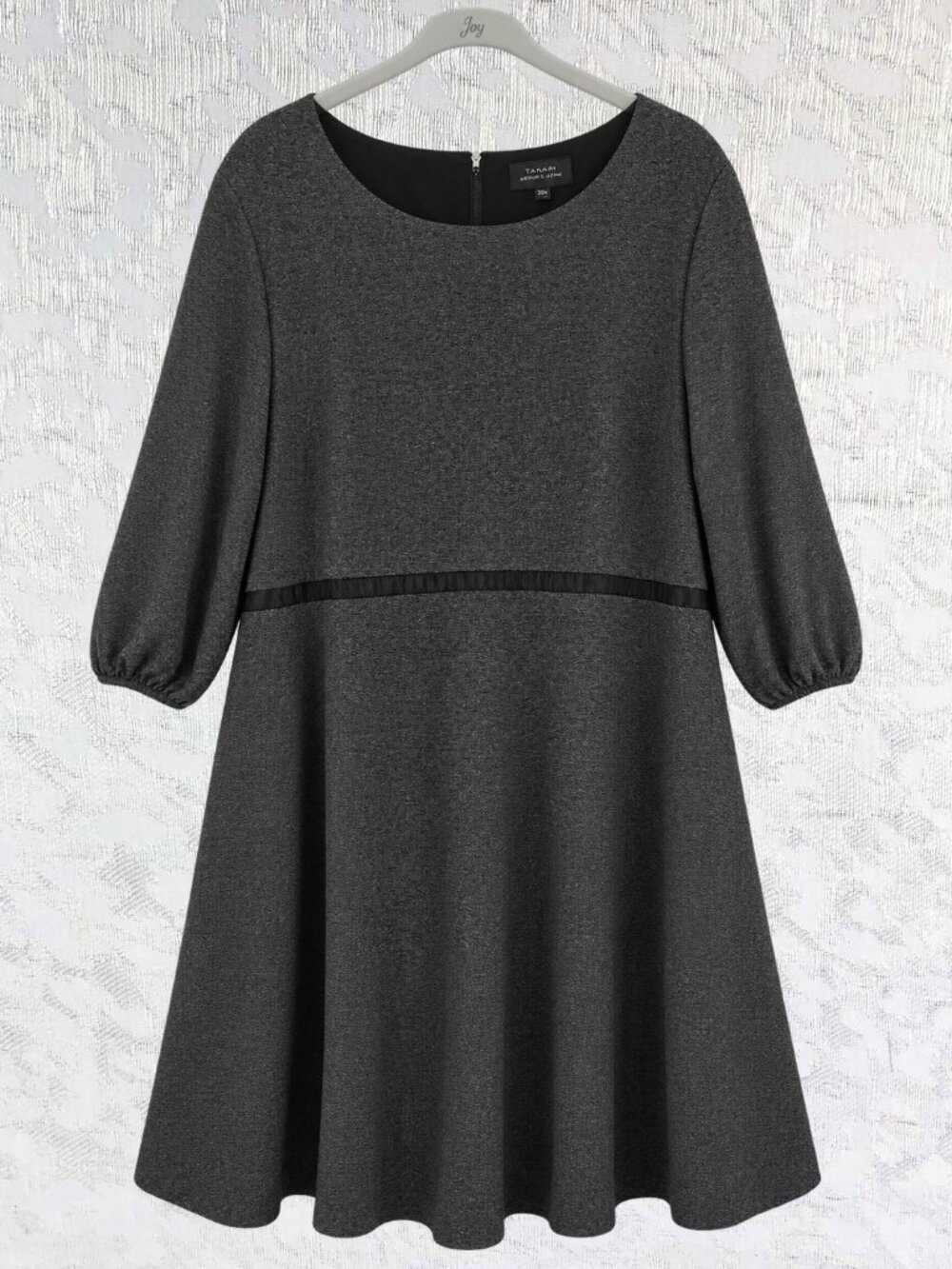 Tahari by Arthur S. Levine Charcoal Gray Dress – Plus Size 20W